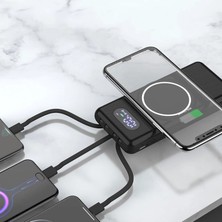 Pileli Store 10.000 Mah Taşınabilir Hızlı Şarj Aleti/wireless Powerbank W01
