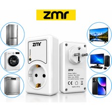 Zmr Yüksek Voltaj Korumalı & Çocuk Korumalı Tekli Akım Korumalı Priz ZMR-539/B.00