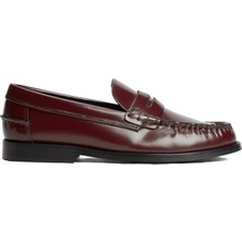 Tommy Hilfiger Kahverengi Kadın Loafer Hılfıger Penny Abrasıvato