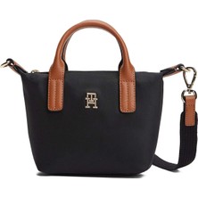 Tommy Hilfiger Siyah Kadın Çapraz Çanta Popette Mıcro Tote
