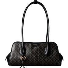 Calvin Klein Siyah Kadın Omuz Çantası Emblem Trıo Aop Shoulder Bag