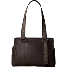 Calvin Klein Kahverengi Kadın Omuz Çantası Webbıng Adj Strap Tote