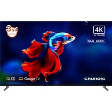 Grundig 75 GQ 650 75'' 189 Ekran Uydu Alıcılı 4K Ultra HD Google QLED TV