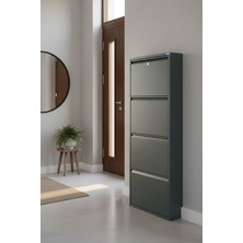 Liccia Metal Ayakkabılık 4'lü Kilitli Model