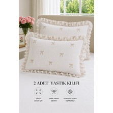 Uçkan Home 2’li Pamuklu Fırfırlı Yastık Kılıfı 50X70 cm