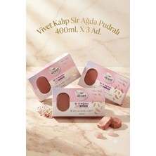 Vi-Vet Kalıp Ağda Pudralı ( Hassas Ciltler ) 400 ml x 3 Adet - Doğal Reçine, Şekersiz