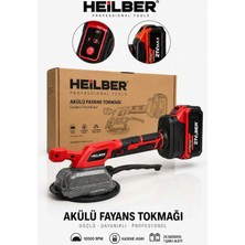 Böhrer HEİLBER BA011512 21V Akülü Fayans Tokmağı Çift Bataryalı Kademeli Vakumlu Seramik Döşeme Titreşim Makinesi