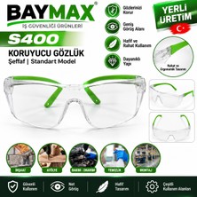 Baymax S-400 Koruyucu Iş Gözlüğü Şeffaf Renk Yerli Üretim
