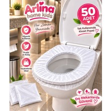 Arlina Home Kids Seyahat ve Dış Mekanlar Için Tek Kullanımlık Klozet Poşeti 50 Adet