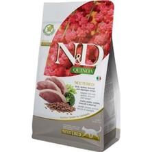 N&D Quinoa Ördekli ve Brokolili Kısırlaştırılmış Kedi Maması 1.5 kg