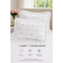 Uçkan Home 2’li Pamuklu Fırfırlı Yastık Kılıfı 50X70 cm