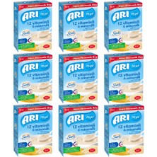 Arı Mama 12 Vitaminli 6 Mineralli Sütlü Pirinç Unu 500 gr x 9 Adet