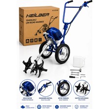 Böhrer BA011520 Tekerlekli Benzinli Çim Biçme ve Çapa Makinesi 2 Zamanlı Güçlü Motor Bahçe Toprak Çapalama