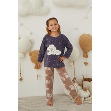 Ay Kids Kız Çocuk Welsoft Polar Pijama Takımı 42006-Y