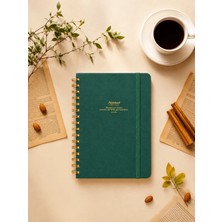 Victoria's Journals Canvas Sert Kapak Spiralli Defter A5 100GR 160 Sayfa Noktalı Fuşya