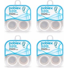 Poblex Silikon Kulak Tıkacı 4 Kutu Set – 16 Adet (8 Çift), Yüzme ve Su Koruması İçin