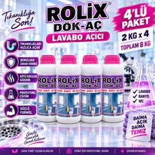 Rolix 4'lü Dök Aç Lavabo Gider Açıcı 2 kg