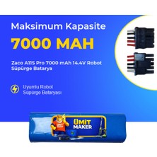 Ümit Maker Zaco A11S Pro 7000 Mah 14.4V Robot Süpürge Batarya