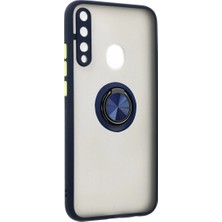 Tbl Dekor Huawei P40 Lite E Montreal Yüzüklü Silikon Kapak - Lacivert