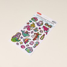 Tanex Deniz Kızı Temalı Sticker - Renkli