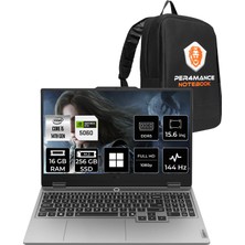 Lenovo Loq 15IRX10 Intel Core I5 14500HX Rtx 5060 8gb 100W 16GB Ram 256GB SSD 15.6" Full Hd (1920X1080) 144Hz WIN11 Pro 83JE012LTRP307 Gaming Laptop + Per4 Çanta