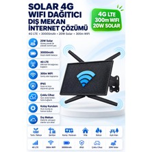 Technodia Solar 4g Lte Wifi Dağıtıcı Router – 20W Güneş Paneli, 30.000MAH Batarya 300M Kapsama