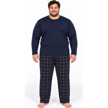Mutlu City Erkek Yüksek Kalite Interlok Penye Büyük Beden Pijama Takımı 18562