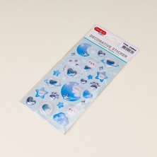 Tanex Astronot Temalı Sticker - Renkli