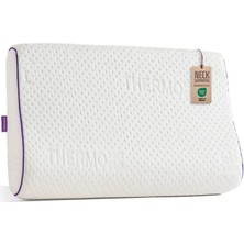 Viscotex Boyun Destekli Orthopedic Pillow Visco Yastık 60x40x10/8 cm Orta Sertlikte Ergonomik Tasarım ile Rahat Uyku