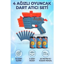Farbu Oyuncak Hedefli 4-Ağızlı Dart Atıcı FAB.5858