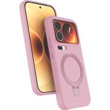 Decostyle Xiaomi Mi 17 Pro Max Regal Magsafe Standlı Kapak - Açık Pembe