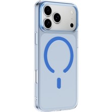 Decostyle Apple iPhone 18 Pro Max Combo Sert Şeffaf Magsafe Kapak - Açık Mavi