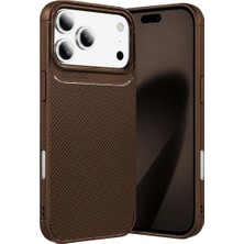 Decostyle Apple iPhone 18 Pro Max Auto Focus Karbon Kapak - Kahverengi