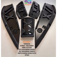Modimot Yamaha (2023-2026) x Max - Tech Max 3'lü Set Üst, Alt Basamak Paneli ve Depo Kapak Koruyucu Siyah Yeni
