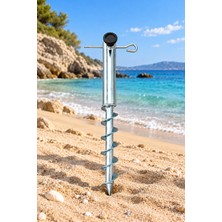 Form Outdoor Mega Plaj Şemsiyesi Kazığı - Rüzgarlı Havalarda Güçlü Sabitleme ve Kolay Kullanım