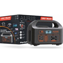 Auris ARS-PW10 150W 52.500 Mah Taşınabilir Çok Fonksiyonlu Ac Priz Çıkışlı Solar Şarjlı Güç Kaynağı