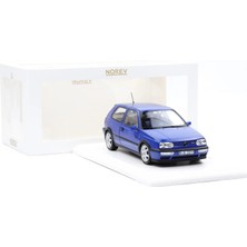 1:18 Ölçek Norev 1994 Volkswagen Golf 3 Gtı Jazz Blue Diecast Metal Minyatür Model Araba 25CM