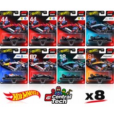 Hot Wheels F1 2025 Formula 1 Takımları 8'li Araç Seti Ferrari Mercedes Mclaren Haas
