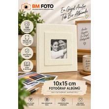 Bm Foto 10X15 cm Koton Fotoğraf Albümü 100'LÜ – 100 Fotoğraf Kapasiteli Resim Albümü