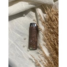 Efeaks Rose Gold Taşlı Çakmak (Dolum Yapılanilmekte Rüzgara Karşı Dayanıklı)