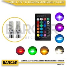 Efeaks Tiger Marketing Ampul 12V T10 Uzaktan Kumandalı T10 Rgb