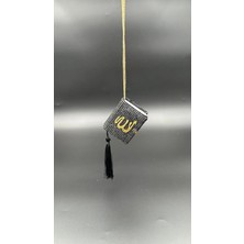 Efeaks Siyah Taşlı Dikiz Aynası Allah Yazılı Kuran-I Kerim