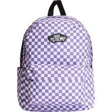 Vans Old Skool Grom Check Backpack Mor Çocuk Sırt Çantası