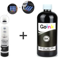 Baskistan Goink Epson L3354 103 Mürekkep 500 ml Siyah + 70 ml (Muadil)