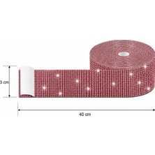 Efeaks Kristal Taşlı Kendinden Yapışkanlı Şerit Çeşitleri 3X40 cm Telefon, Bardak, Çerçeve, Ev ve Hobi Dekoru