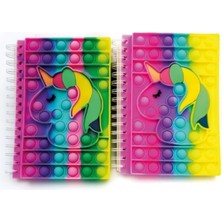 Pileli Store Unicorn Tasarımlı Pop-It Defter
