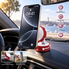 Efeaks Magsafe Uyumlu Kristal Taşlı Araç Telefon Tutucu Ayarlanabilir Açı Güçlü Yapışkan Taban Premium Tasarım