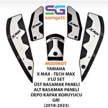 Modimot Yamaha (2023-2026) x Max-Tech Max 3'lü Set Üst, Alt Basamak Paneli ve Depo Kapak Koruyucu Gri Yeni