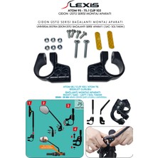 Lexis Atom 95 / Clip 103 / Atom 75  Serisi Bisiklet Gidon Üstü Montaj Aparatı -Bisiklet/elektrikli Scooter /e-Bike/atv/motosiklet Montaj Aparatı