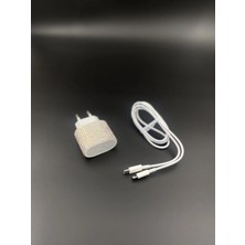 Efeaks Janjan Taşlı Iphone Type-C 20W Hızlı Şarj + Kablo